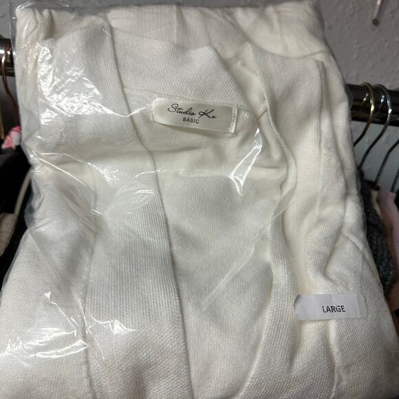 651. Cream Long Cardigan by Studio Ka Large - Picture 7 of 7